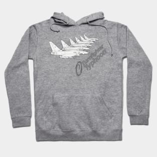 Typhoon fighters in formation Hoodie